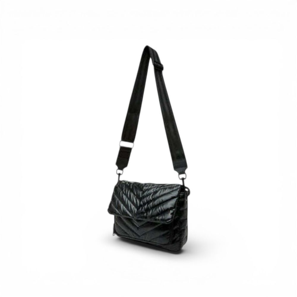 THINK ROYLN The Muse Black Quilted Crossbody Bag